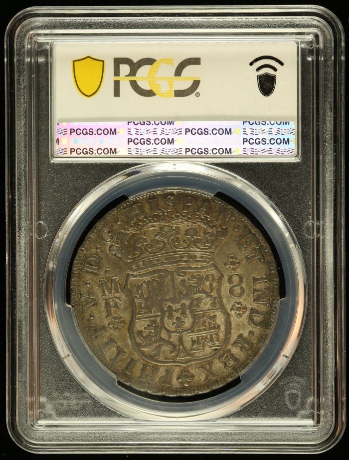 Colonial Silver & Minors 8 Reales 1747 Mo MF PCGS AU50 Calico-1472 0145020Colonial Silver & Minors 8 Reales 1747 Mo MF PCGS AU50 Calico-1472 0145020 - Image 2