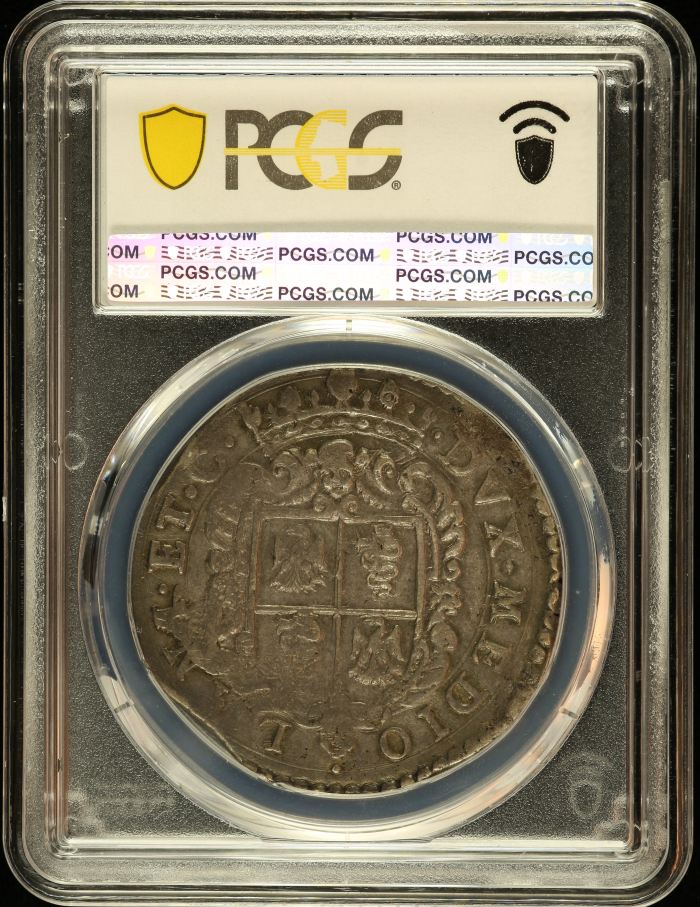 Italy/San Marino/Vatican Scudo 1593 Milan PCGS XF45 DAV-8313 0145081Italy/San Marino/Vatican Scudo 1593 Milan PCGS XF45 DAV-8313 0145081 - Image 2