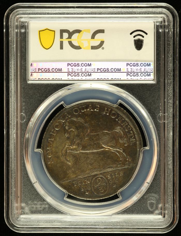 Germany 2/3 Thaler 1696 HB PCGS AU58 KM-A17 0145048Germany 2/3 Thaler 1696 HB PCGS AU58 KM-A17 0145048 - Image 2