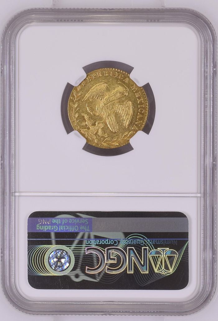 Republic Gold 2 Escudos 1861/0 Ga JG NGC MS61 0145257Republic Gold 2 Escudos 1861/0 Ga JG NGC MS61 0145257 - Image 2