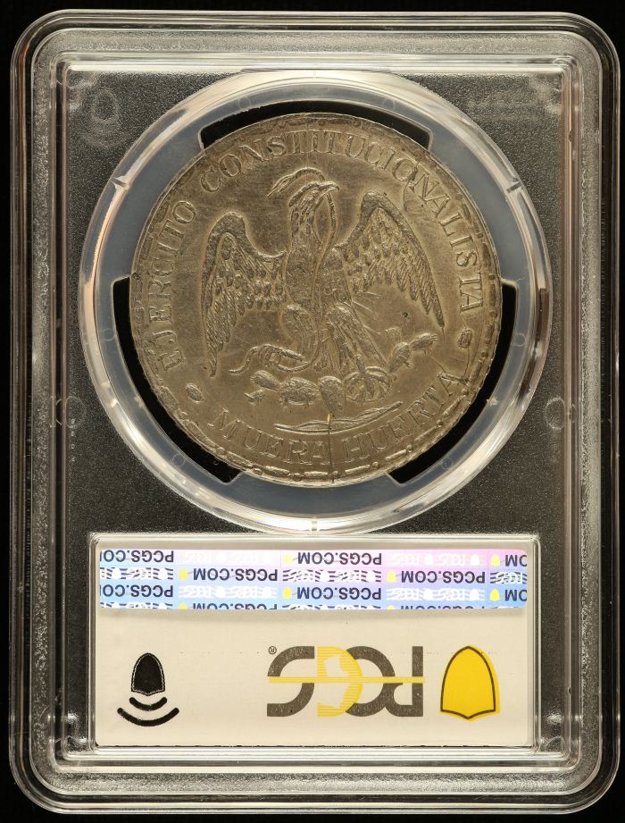 Durango Muera Huerta Peso 1914 Durango PCGS MS62 KM-622 0145280Durango Muera Huerta Peso 1914 Durango PCGS MS62 KM-622 0145280 - Image 2