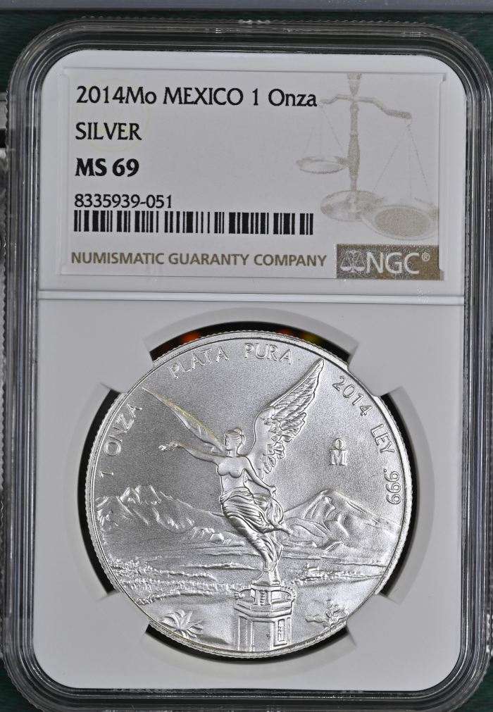 Modern Silver & Minors Onza 2014 Mo NGC MS69 0145385Modern Silver & Minors Onza 2014 Mo NGC MS69 0145385