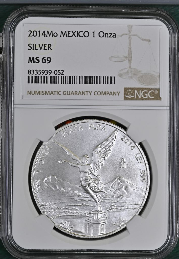 Modern Silver & Minors Onza 2014 Mo NGC MS69 0145386