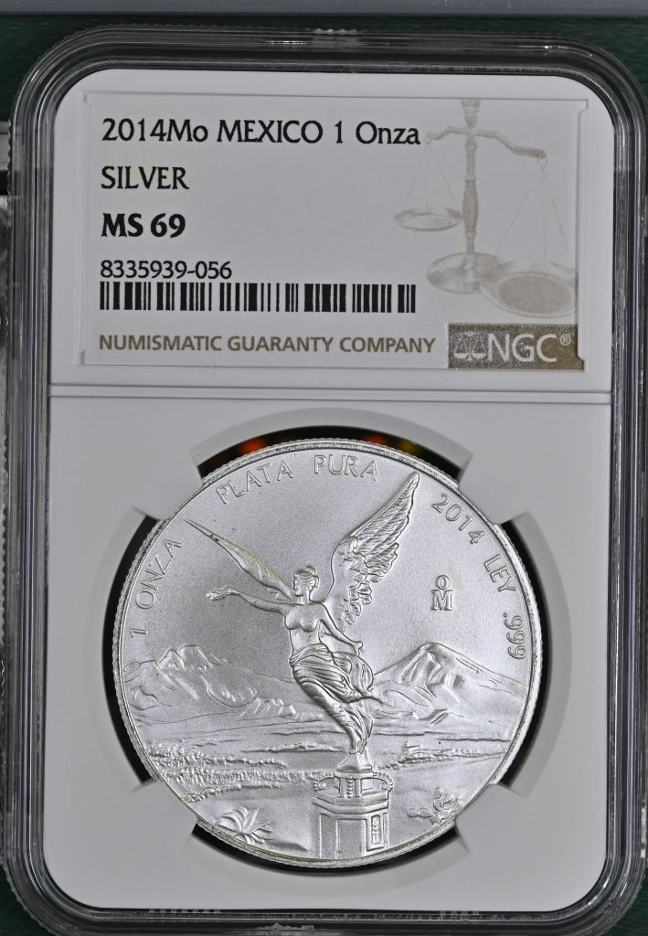 Modern Silver & Minors Onza 2014 Mo NGC MS69 0145390