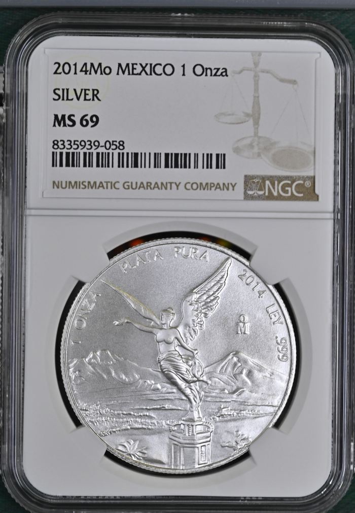 Modern Silver & Minors Onza 2014 Mo NGC MS69 0145392Modern Silver & Minors Onza 2014 Mo NGC MS69 0145392