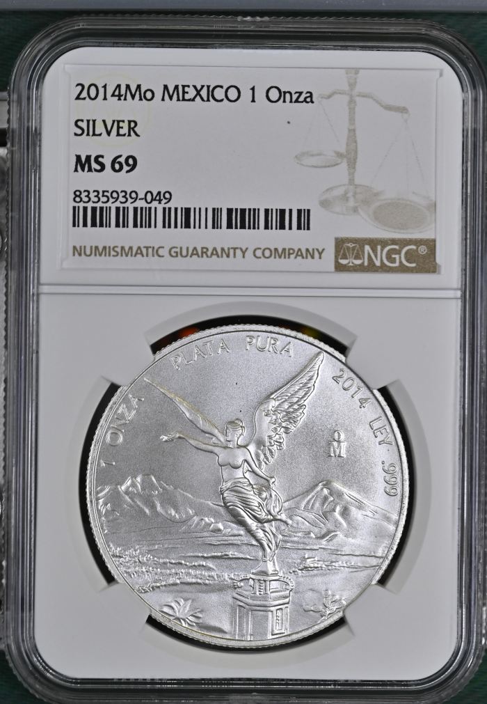 Modern Silver & Minors Onza 2014 Mo NGC MS69 0145445Modern Silver & Minors Onza 2014 Mo NGC MS69 0145445