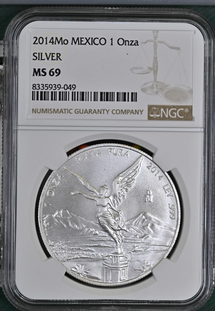 Modern Silver & Minors Onza 2014 Mo NGC MS69 0145445