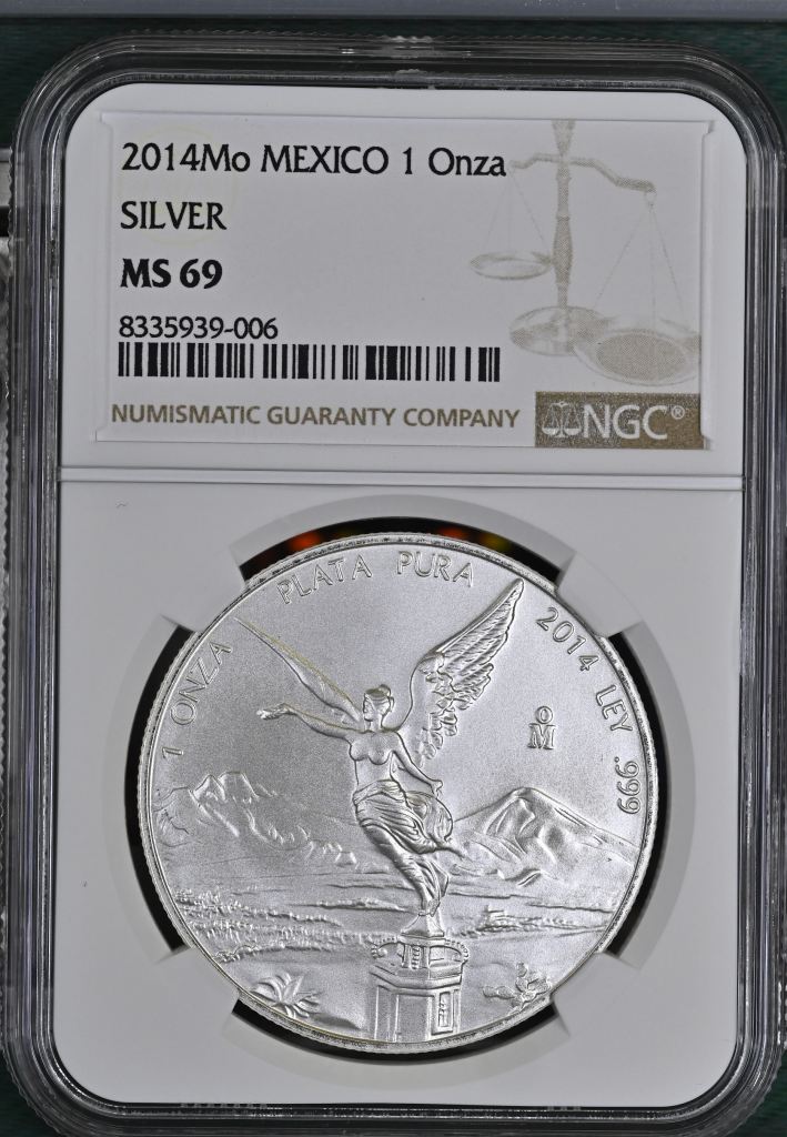 Modern Silver & Minors Onza 2014 Mo NGC MS69 0145461