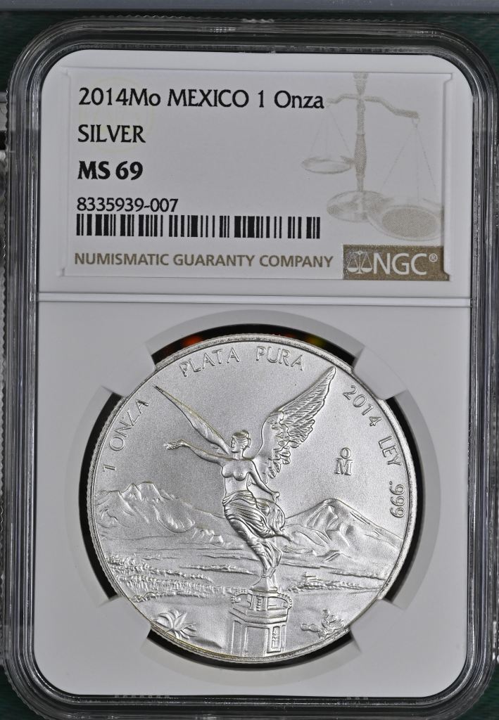 Modern Silver & Minors Onza 2014 Mo NGC MS69 0145462