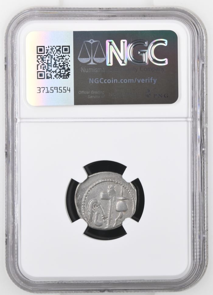 Roman Imperatorial Julius Caesar d.44 BC AR Denarius NGC VF 0145570Roman Imperatorial Julius Caesar d.44 BC AR Denarius NGC VF 0145570 - Image 2