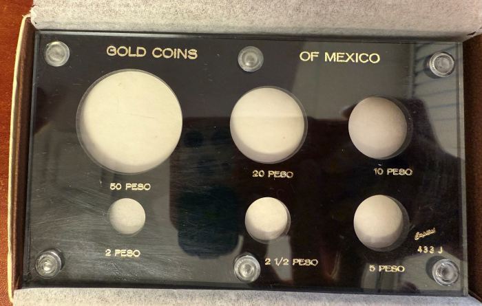 Capital Plastics Holder- Gold Coins of Mexico - 433J 0145288Capital Plastics Holder- Gold Coins of Mexico - 433J 0145288