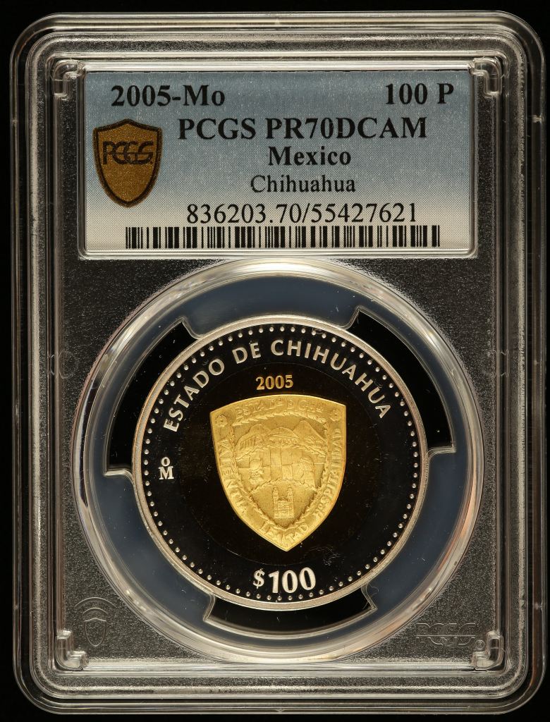 Modern Gold Modern Silver & Minors 100 Peso 2005 Mo PCGS PR70DCAM 0145499