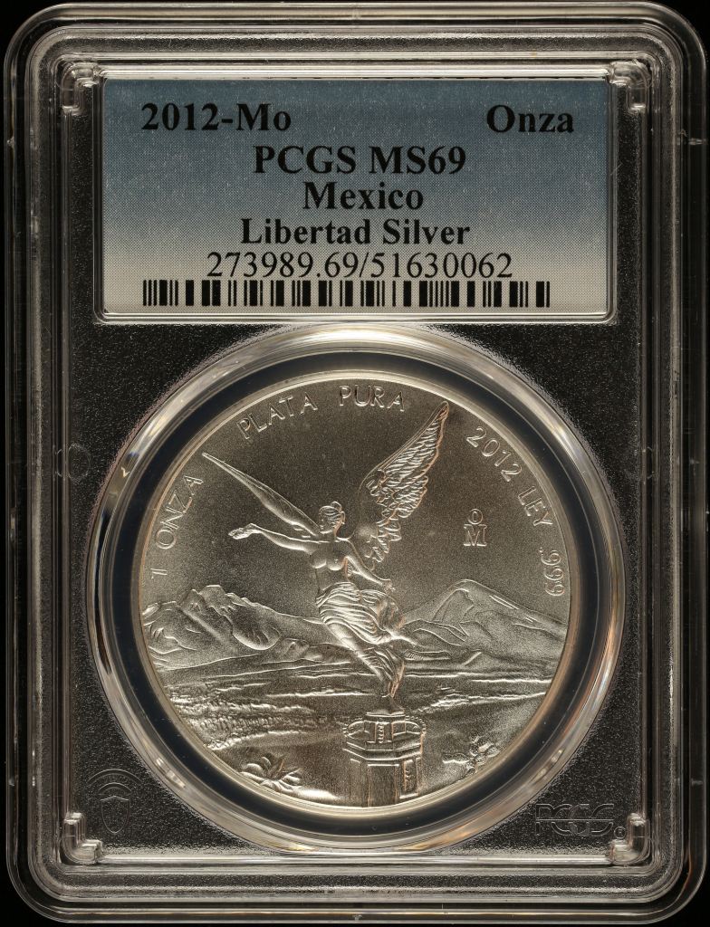 Modern Silver & Minors Onza 2012 Mo PCGS MS69 0145303