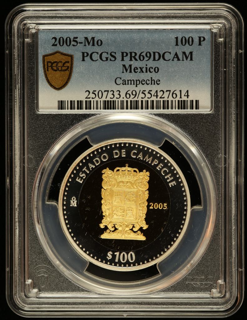 Modern Gold Modern Silver & Minors 100 Peso 2005 Mo PCGS PR69DCAM 0145502