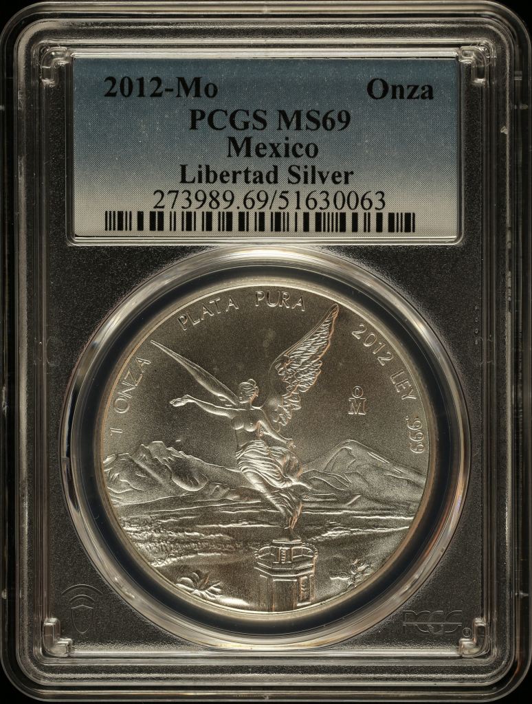 Modern Silver & Minors Onza 2012 Mo PCGS MS69 0145304