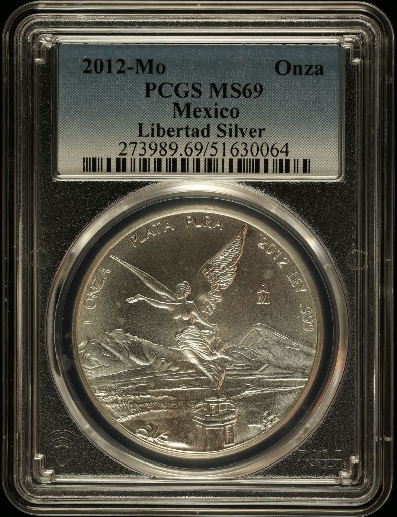 Modern Silver & Minors Onza 2012 Mo PCGS MS69 0145305