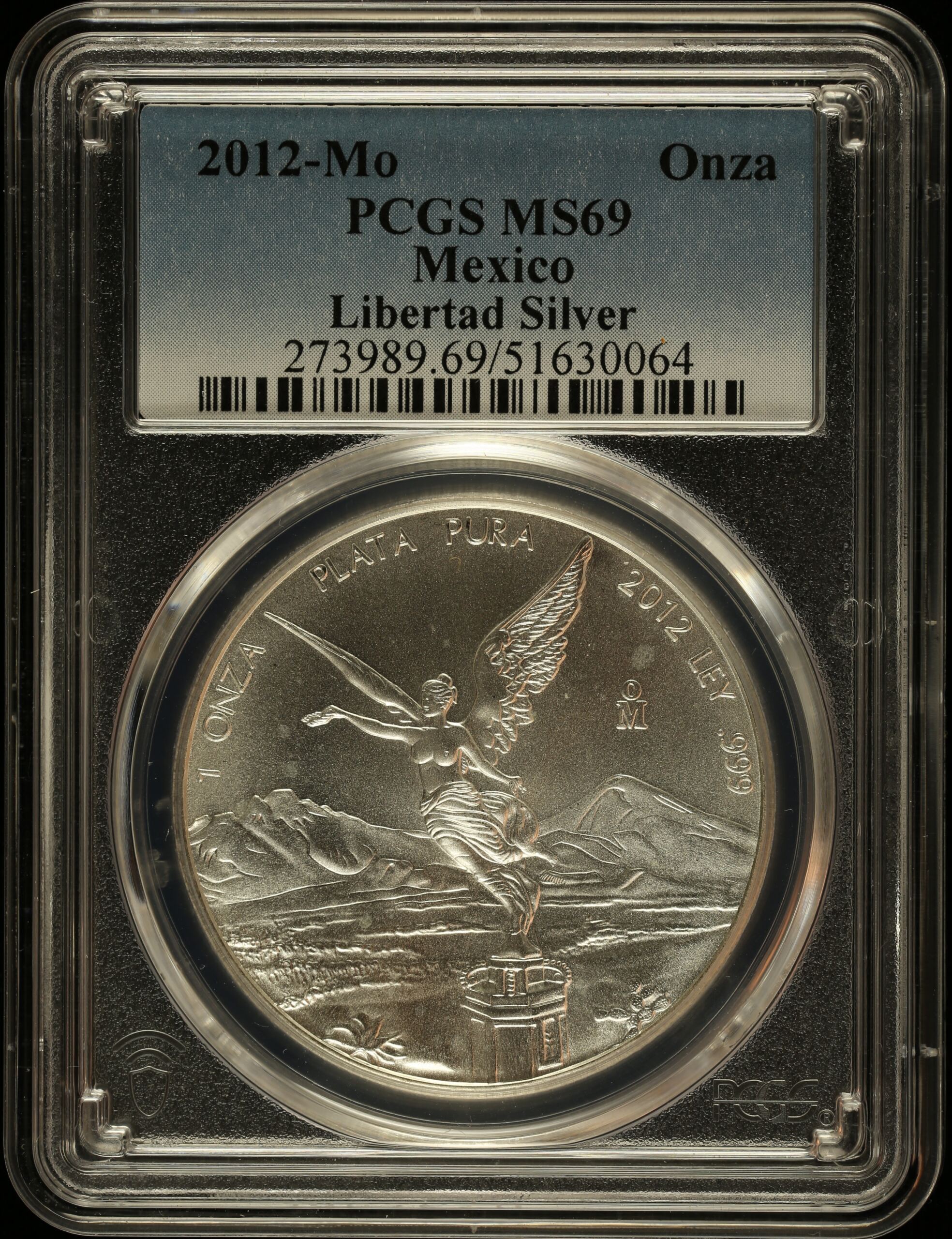 Mexican Coins Modern Silver & Minors Onza Modern Silver & Minors Onza 2012 Mo PCGS MS69 0145305 Modern Silver & Minors Onza 2012 Mo PCGS MS69 0145305Modern Silver & Minors Onza 2012 Mo PCGS MS69 0145305