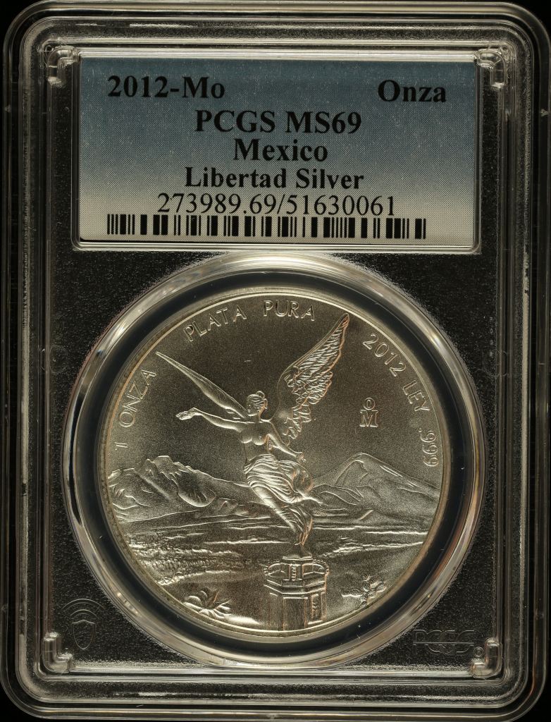Modern Silver & Minors Onza 2012 Mo PCGS MS69 0145347