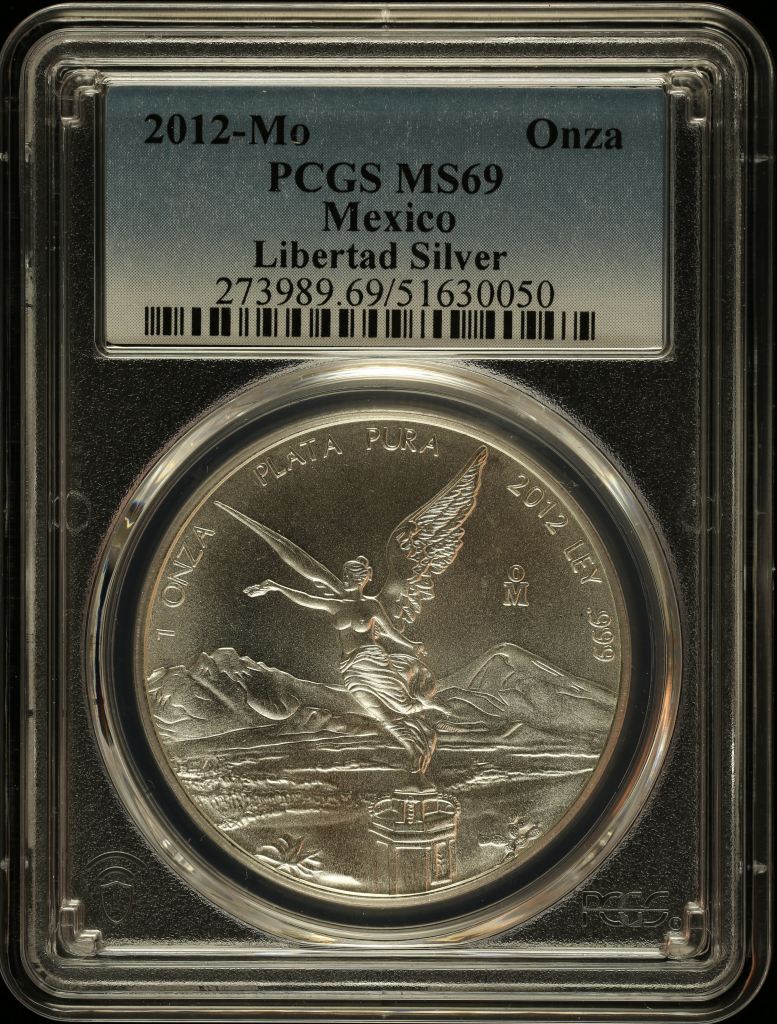 Modern Silver & Minors Onza 2012 Mo PCGS MS69 0145354