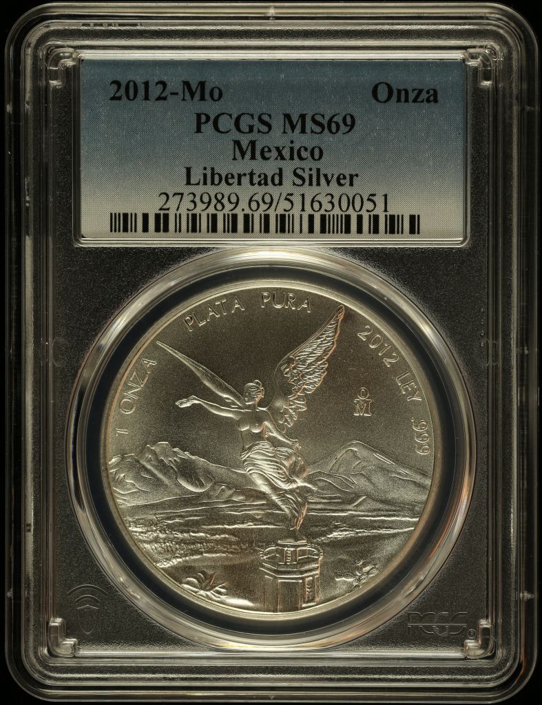 Modern Silver & Minors Onza 2012 Mo PCGS MS69 0145355