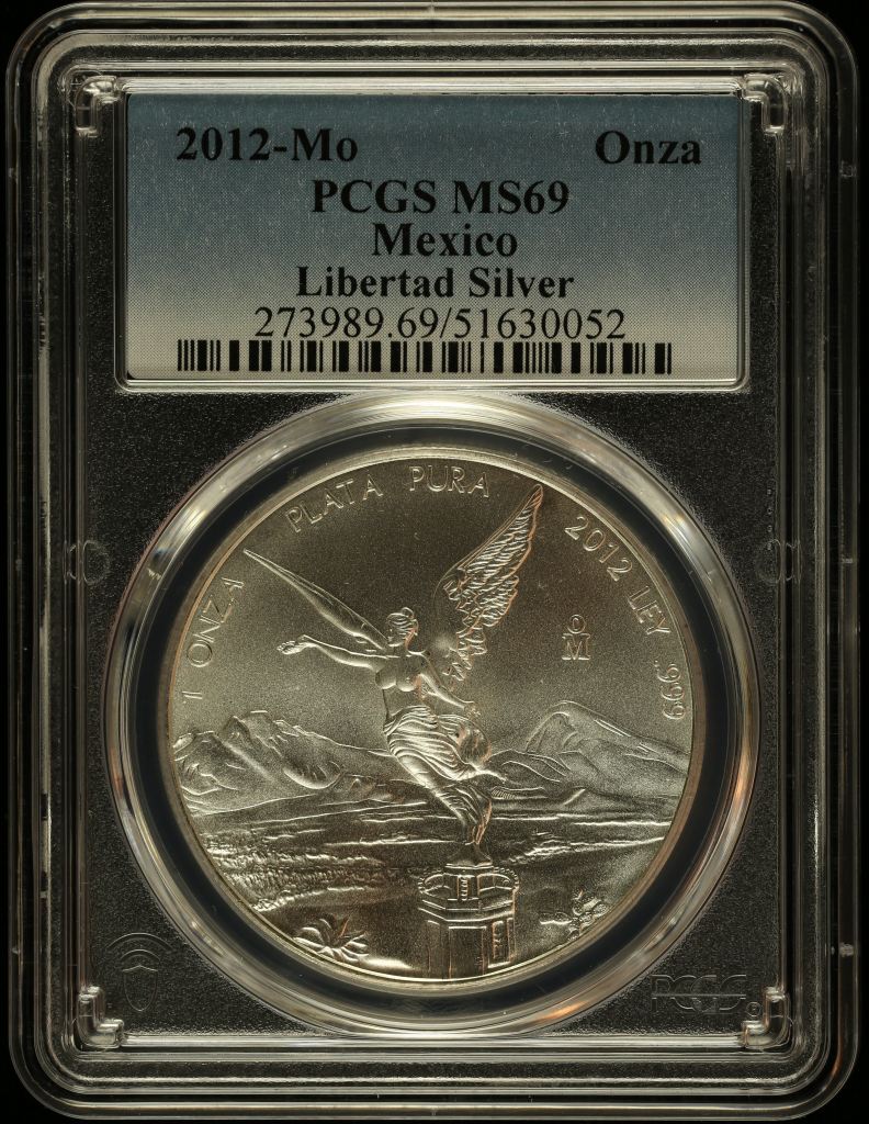 Modern Silver & Minors Onza 2012 Mo PCGS MS69 0145356