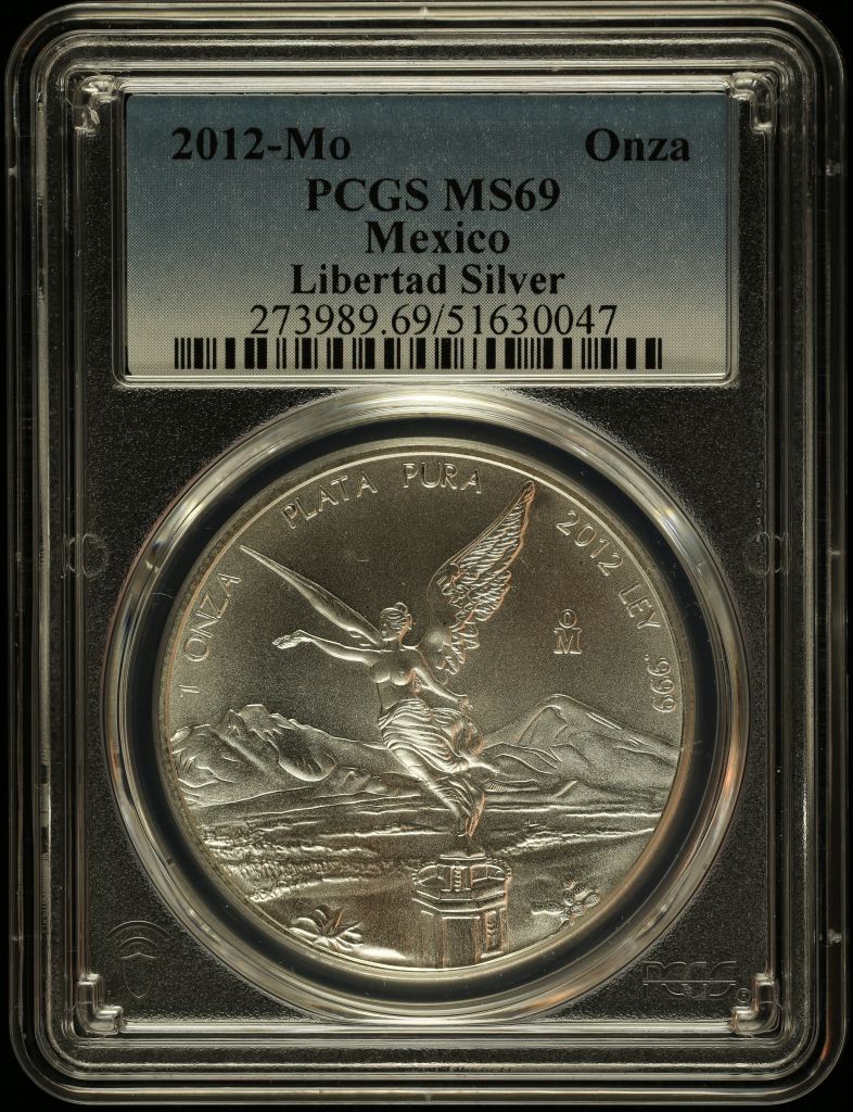 Modern Silver & Minors Onza 2012 Mo PCGS MS69 0145357