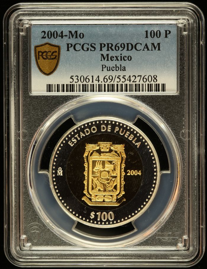 Modern Gold Modern Silver & Minors 100 Peso 2004 Mo PCGS PR69DCAM 0145592Modern Gold Modern Silver & Minors 100 Peso 2004 Mo PCGS PR69DCAM 0145592