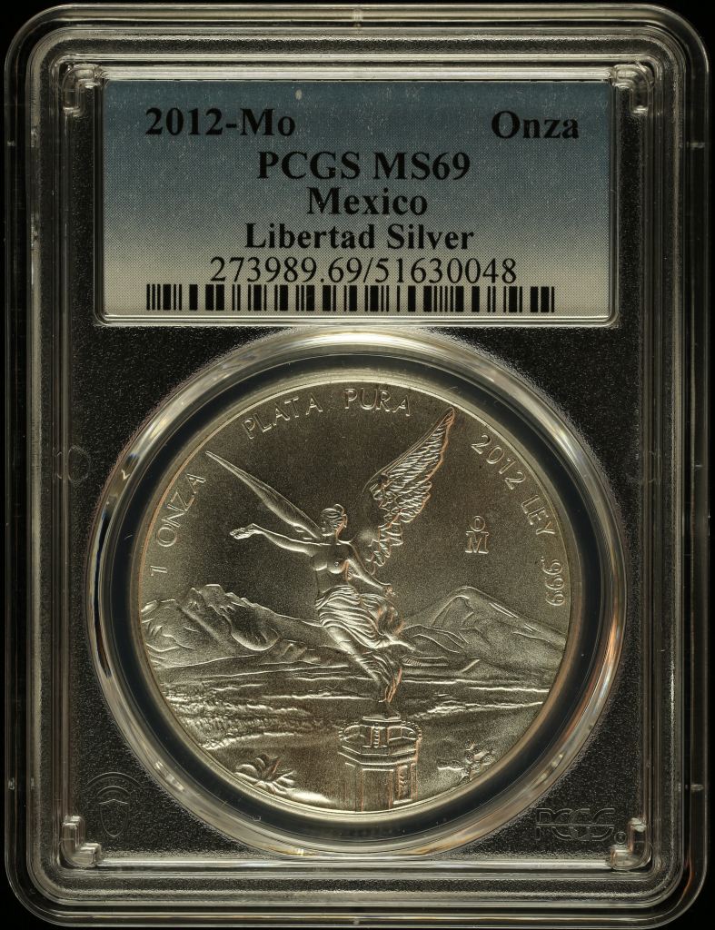 Modern Silver & Minors Onza 2012 Mo PCGS MS69 0145358
