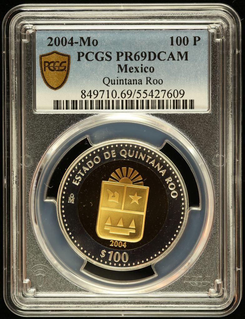 Modern Gold Modern Silver & Minors 100 Peso 2004 Mo PCGS PR69DCAM 0145594