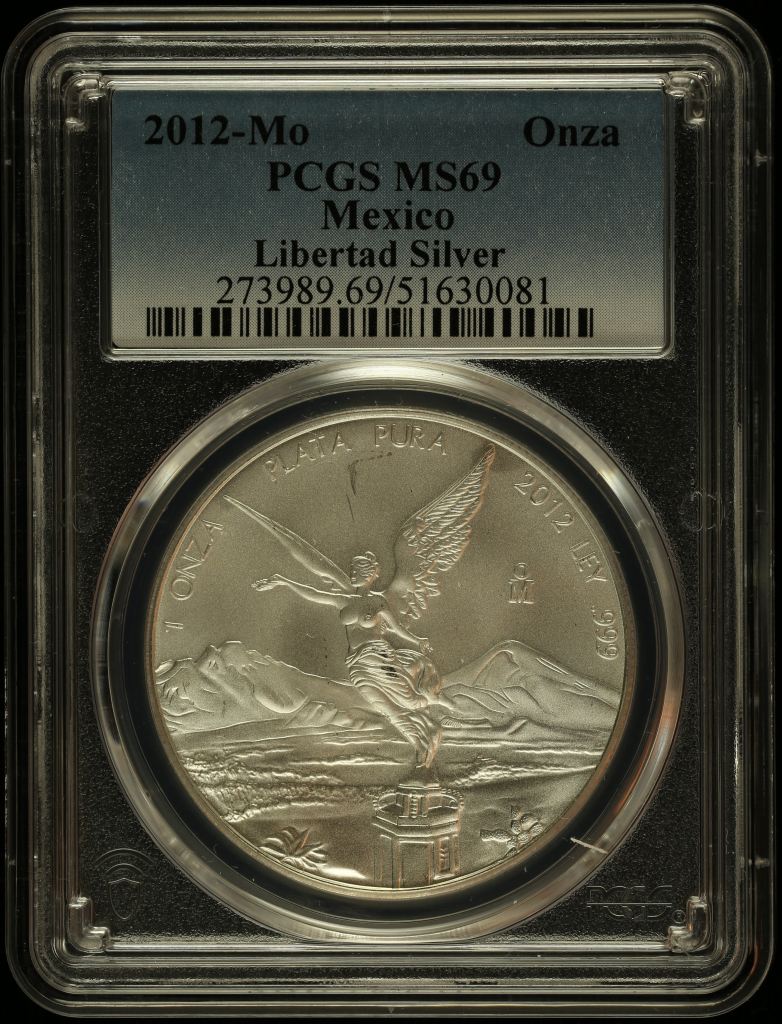 Modern Silver & Minors Onza 2012 Mo PCGS MS69 0145377