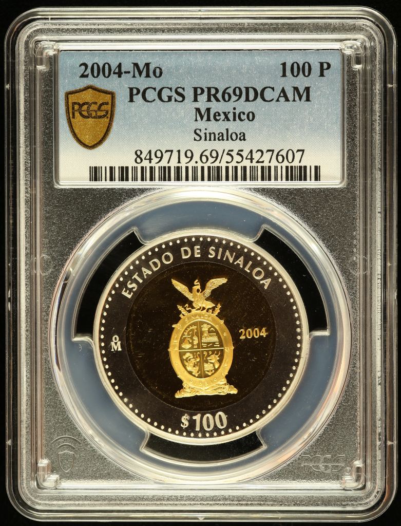 Modern Gold Modern Silver & Minors 100 Peso 2004 Mo PCGS PR69DCAM 0145596