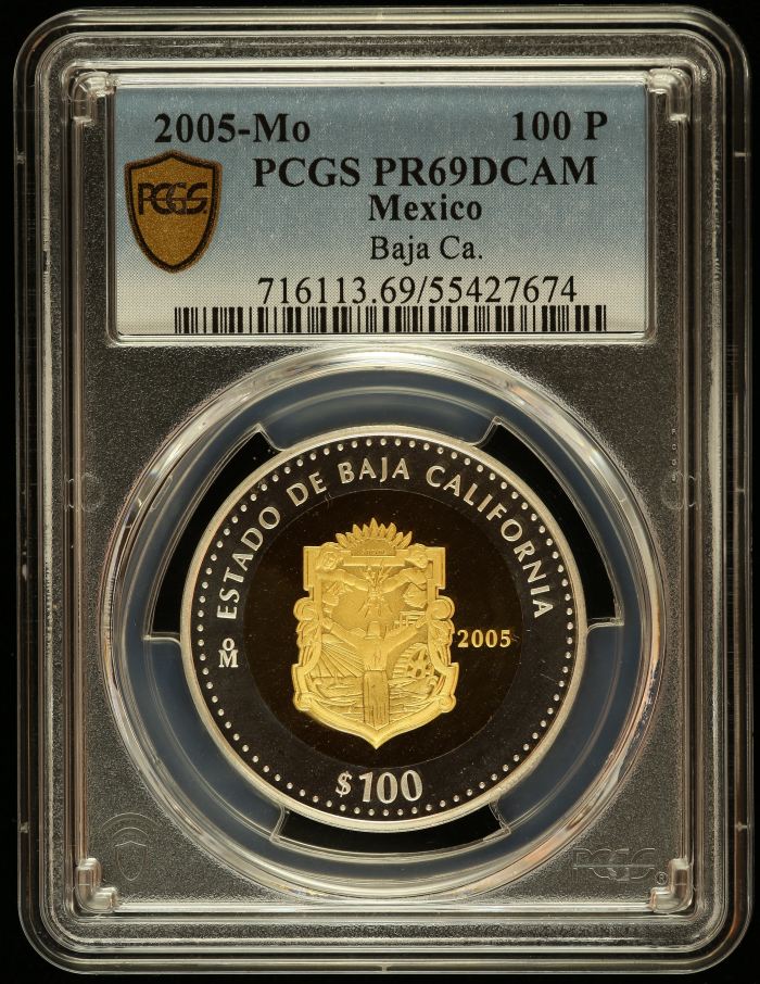 Modern Gold Modern Silver & Minors 100 Peso 2005 Mo PCGS PR69DCAM 0145500Modern Gold Modern Silver & Minors 100 Peso 2005 Mo PCGS PR69DCAM 0145500