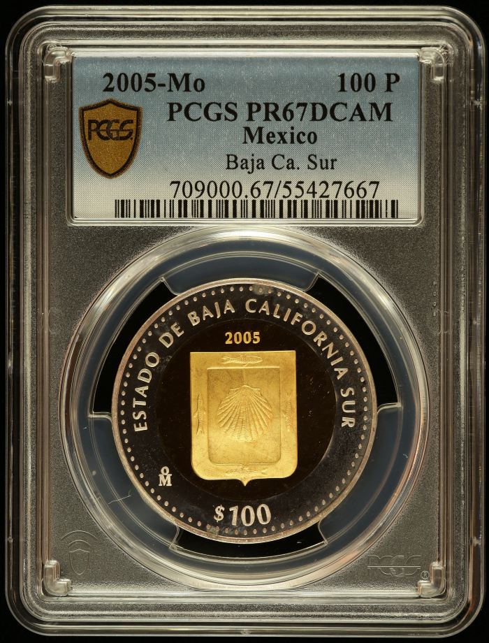 Modern Gold Modern Silver & Minors 100 Peso 2005 Mo PCGS PR67DCAM 0145501Modern Gold Modern Silver & Minors 100 Peso 2005 Mo PCGS PR67DCAM 0145501