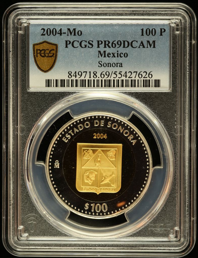 Modern Gold Modern Silver & Minors 100 Peso 2004 Mo PCGS PR69DCAM 0145597