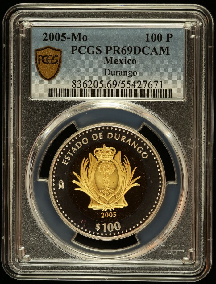 Modern Gold Modern Silver & Minors 100 Peso 2005 Mo PCGS PR69DCAM 0145508Modern Gold Modern Silver & Minors 100 Peso 2005 Mo PCGS PR69DCAM 0145508