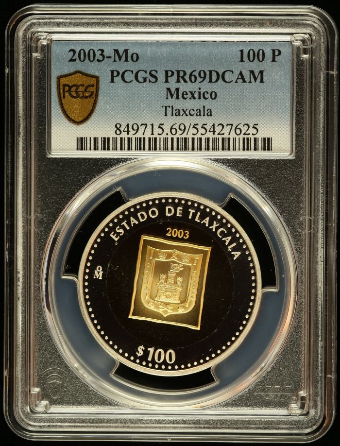 Modern Gold Modern Silver & Minors 100 Peso 2003 Mo PCGS PR69DCAM 0145600Modern Gold Modern Silver & Minors 100 Peso 2003 Mo PCGS PR69DCAM 0145600