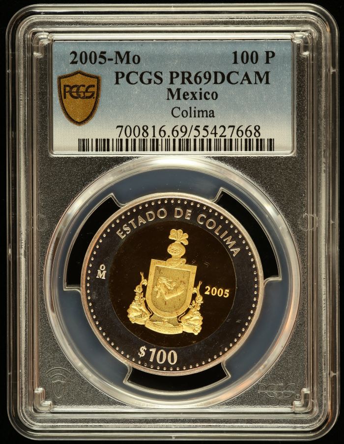 Modern Gold Modern Silver & Minors 100 Peso 2005 Mo PCGS PR69DCAM 0145513Modern Gold Modern Silver & Minors 100 Peso 2005 Mo PCGS PR69DCAM 0145513