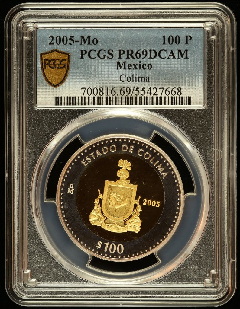 Modern Gold Modern Silver & Minors 100 Peso 2005 Mo PCGS PR69DCAM 0145513