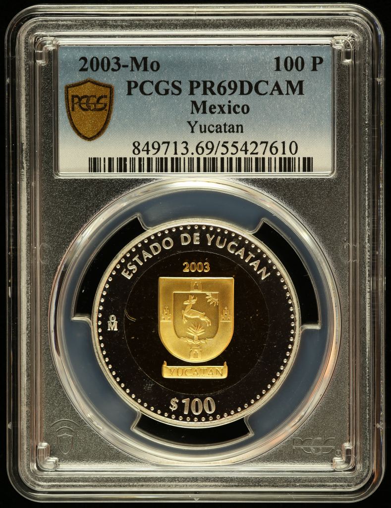 Modern Gold Modern Silver & Minors 100 Peso 2003 Mo PCGS PR69DCAM 0145602