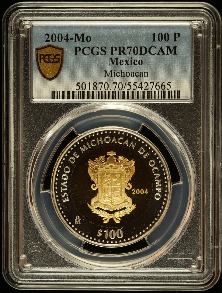 Modern Gold Modern Silver & Minors 100 Peso 2004 Mo PCGS PR70DCAM 0145518