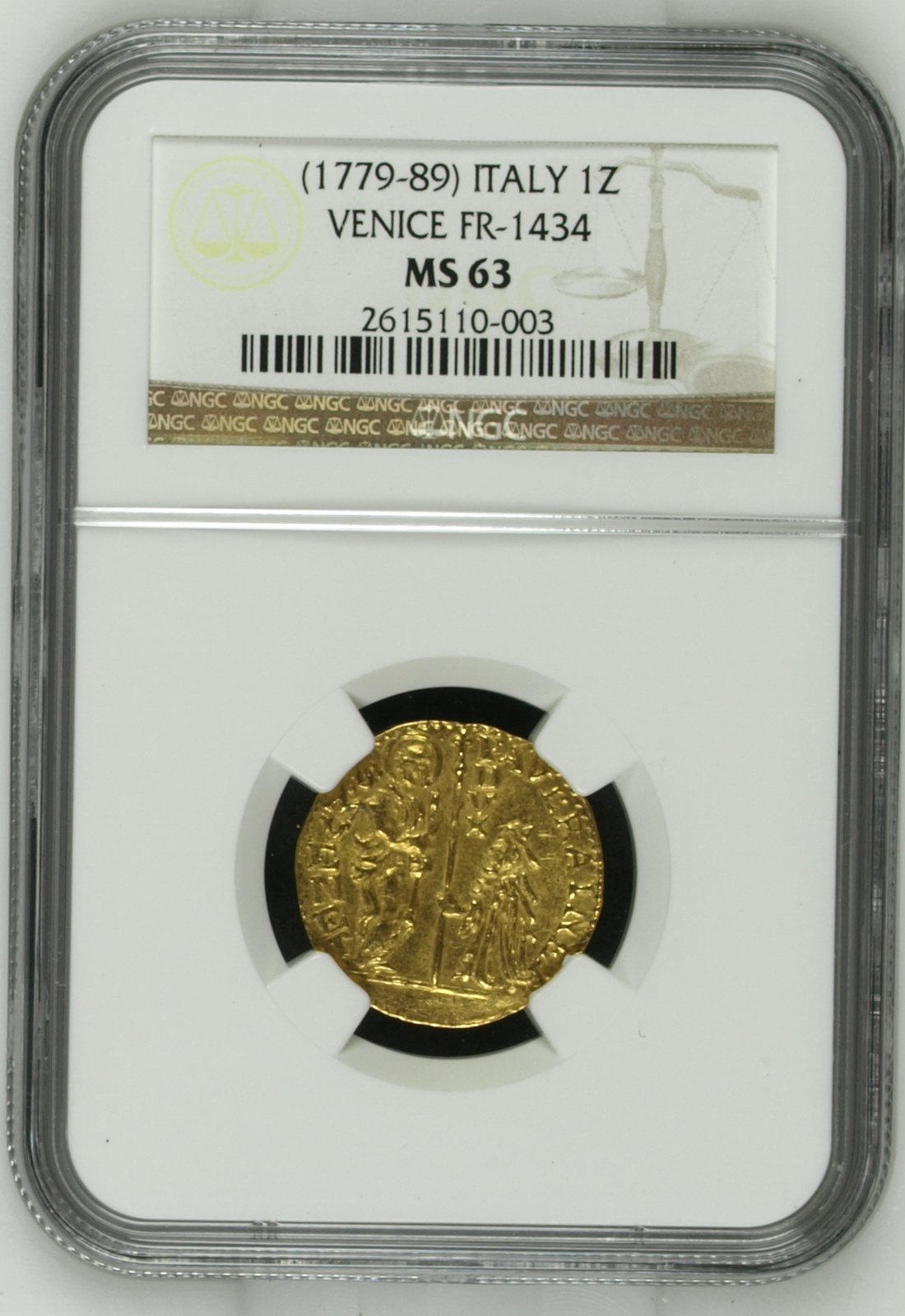 Italy/San Marino/Vatican Zecchino (1779-89) Venice FR-1434 NGC MS63 0145637