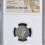 Roman Imperial Tiberius 14-37 AD AR Denarius NGC Ch AU 0145641