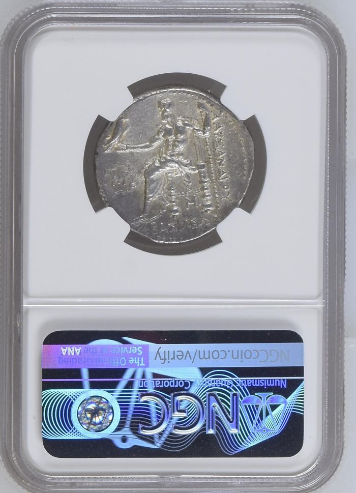 Macedonian Kings Alexander III(The Great) 336-323 BC AR Tetradrachm NGC Ch XF 0145683Macedonian Kings Alexander III(The Great) 336-323 BC AR Tetradrachm NGC Ch XF 0145683 - Image 2