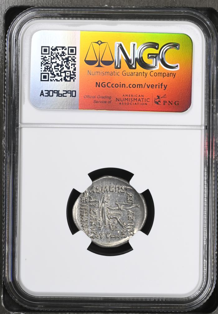 Persia, Achaemenid Kings Parthia Mithradates II c.121-91 BC AR Drachm NGC AU 0145721Persia, Achaemenid Kings Parthia Mithradates II c.121-91 BC AR Drachm NGC AU 0145721 - Image 2