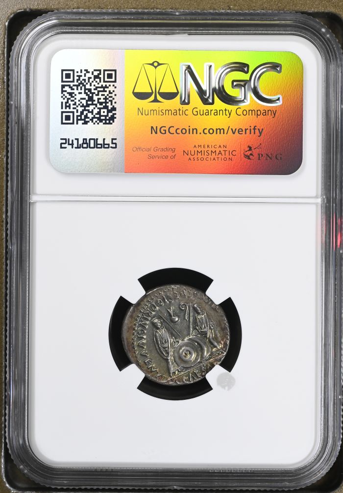 Roman Imperial Augustus 27 BC - 14 AD AR Denarius NGC AU 0145723Roman Imperial Augustus 27 BC - 14 AD AR Denarius NGC AU 0145723 - Image 2