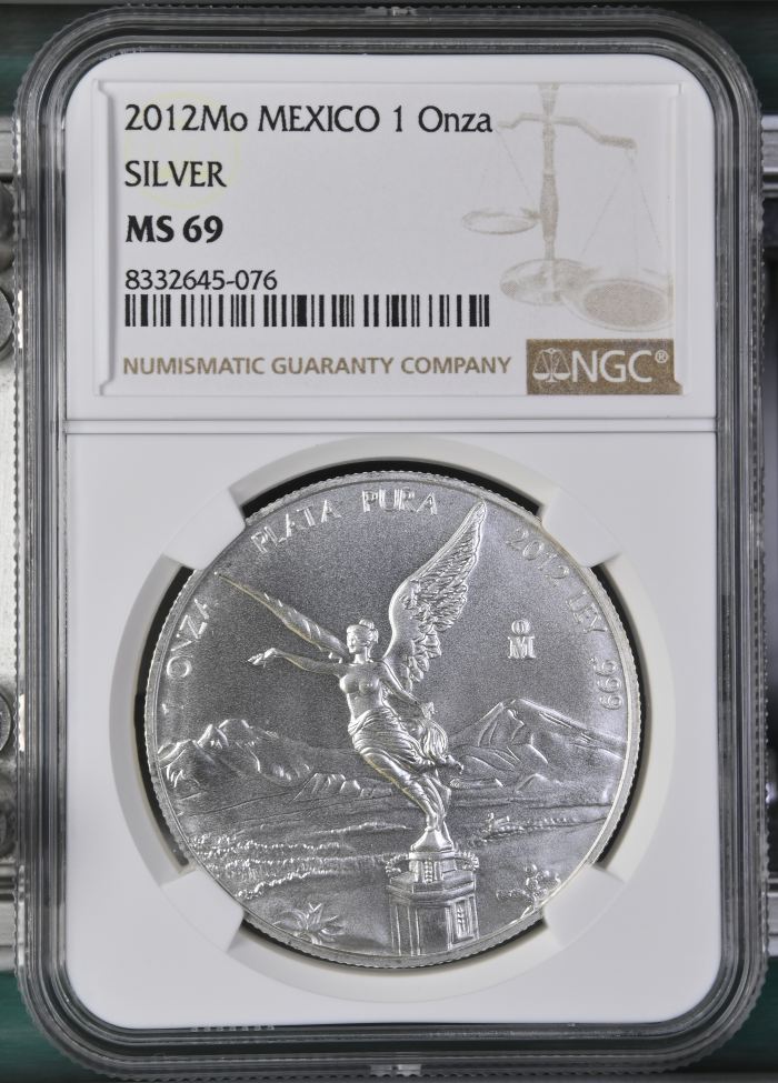 Modern Silver & Minors Onza 2012 Mo NGC MS69 0145743Modern Silver & Minors Onza 2012 Mo NGC MS69 0145743
