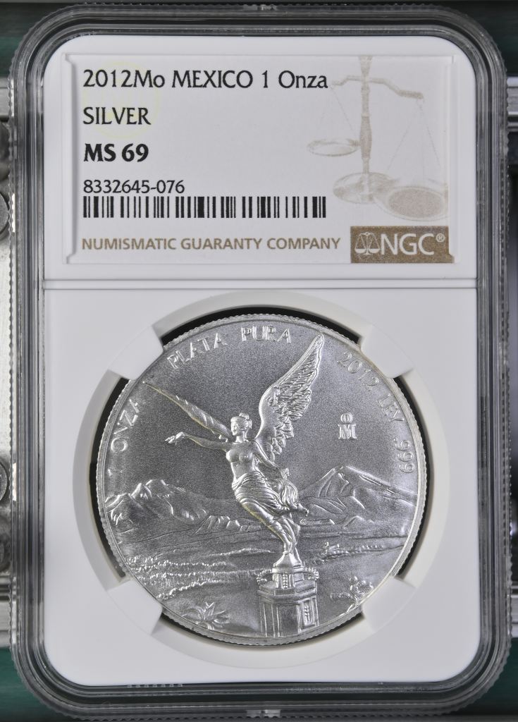 Modern Silver & Minors Onza 2012 Mo NGC MS69 0145743