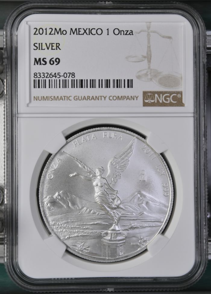 Modern Silver & Minors Onza 2012 Mo NGC MS69 0145745Modern Silver & Minors Onza 2012 Mo NGC MS69 0145745