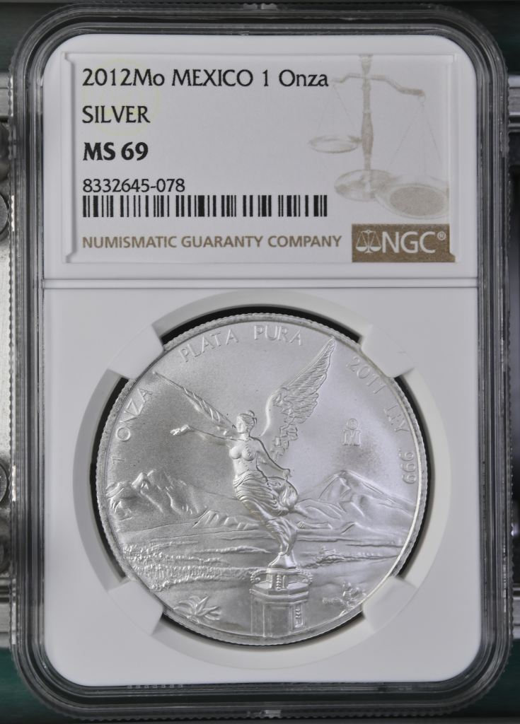 Modern Silver & Minors Onza 2012 Mo NGC MS69 0145745