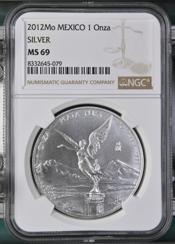 Modern Silver & Minors Onza 2012 Mo NGC MS69 0145746